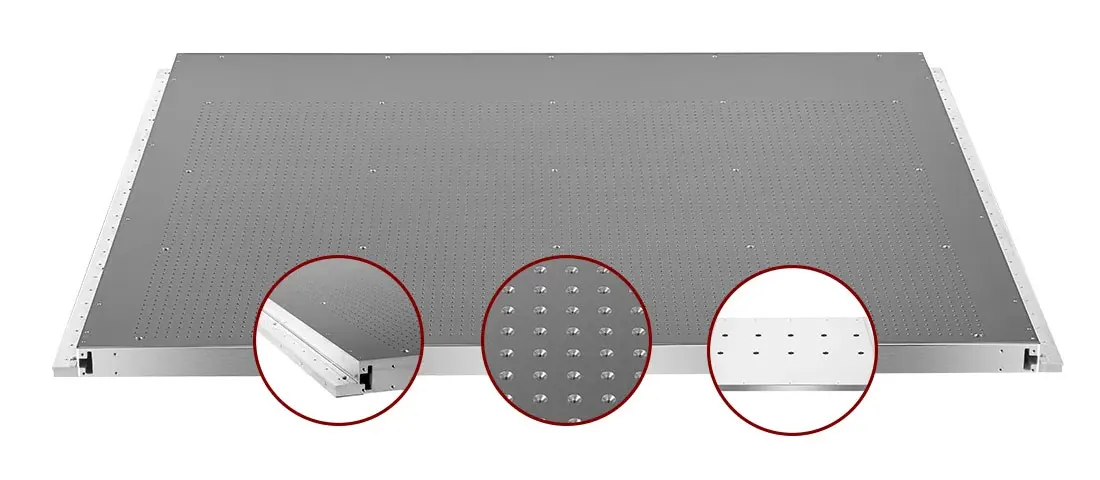 Vakuumplatten für Führungsschienen-Schneidmaschinen